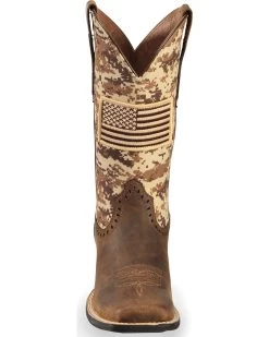 Ariat Women's Round Up Patriot Western Performance Boots - Broad Square Toe -Best Cowboy Boot Store 2000225468 200 FT