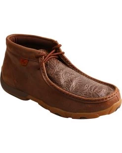 Twisted X Women's Brown Driving Moc Shoes - Moc Toe 