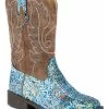 Roper Girls' Glitter Southwestern Western Boots - Square Toe 2 Roper Girls' Glitter Southwestern Western Boots - Square Toe -Best Cowboy Boot Store 2000230706 400 P1