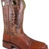 Smoky Mountain Men's Danville Ostrich Print Boots - Square Toe  -Best Cowboy Boot Store 2000236464 235 P1