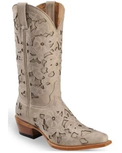 Shyanne Women's Laser Cut Western Boots - Snip Toe