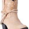 Dingo Women's Floral Tooled Knotted Strap Booties - Medium Toe -Best Cowboy Boot Store 2000238138 280 P1