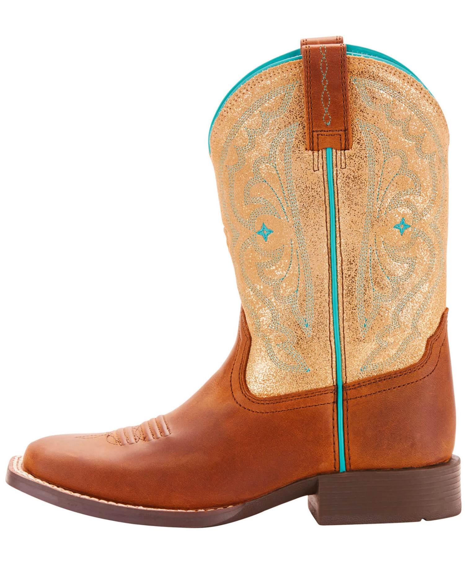 Ariat Girls' Quickdraw Western Boots - Square Toe 4 Ariat Girls' Quickdraw Western Boots - Square Toe - Image 2