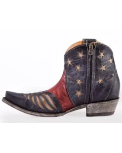 Old Gringo Women's United Patriotic Booties - Snip Toe  -Best Cowboy Boot Store 2000242242 400 LT