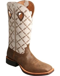Twisted X Men's 14" Ruff Stock Boots - Broad Square Toe