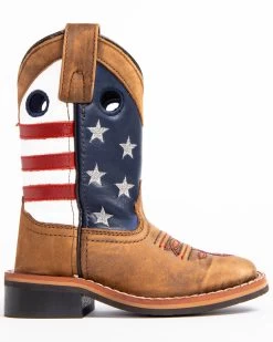 Cody James Boys' USA Flag Western Boots - Broad Square Toe -Best Cowboy Boot Store 2000253465 200 P2