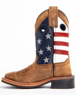 Cody James Boys' USA Flag Western Boots - Broad Square Toe -Best Cowboy Boot Store 2000253465 200 P3