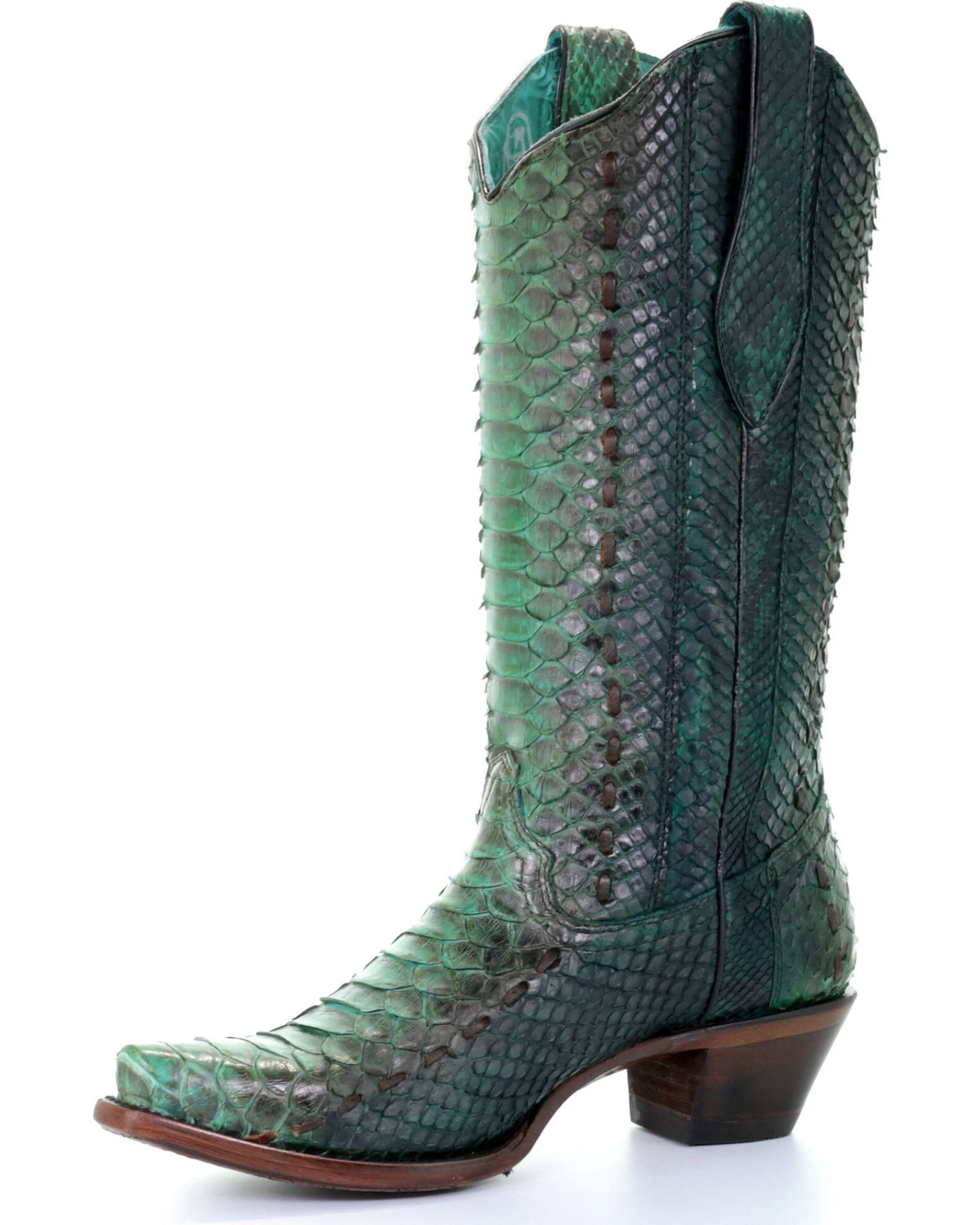 Corral Women's Full Python Woven Western Boots - Snip Toe 4 Corral Women's Full Python Woven Western Boots - Snip Toe - Image 2