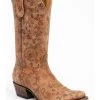Shyanne Women's Estampada Ochre Kimono Western Boots - Round Toe