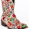 Roper Women's Ingrid Floral Western Booties - Snip Toe -Best Cowboy Boot Store 2000279295 900 P1