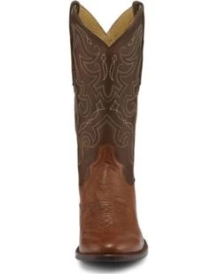 Tony Lama Men's Patron Saddle Exotic Smooth Western Boots - Round Toe -Best Cowboy Boot Store 2000285654 235 P3
