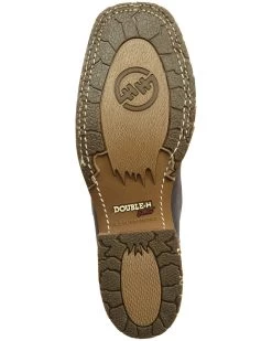Double H Men's Dark Brown Elk Western Boots - Broad Square Toe -Best Cowboy Boot Store 2000285688 240 P7