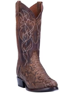 Dan Post Men's Manning Exotic Python Western Boots - Medium Toe