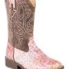 Roper Girls' Glitter Southwest Western Boots - Square Toe -Best Cowboy Boot Store 2000286610 650 P1