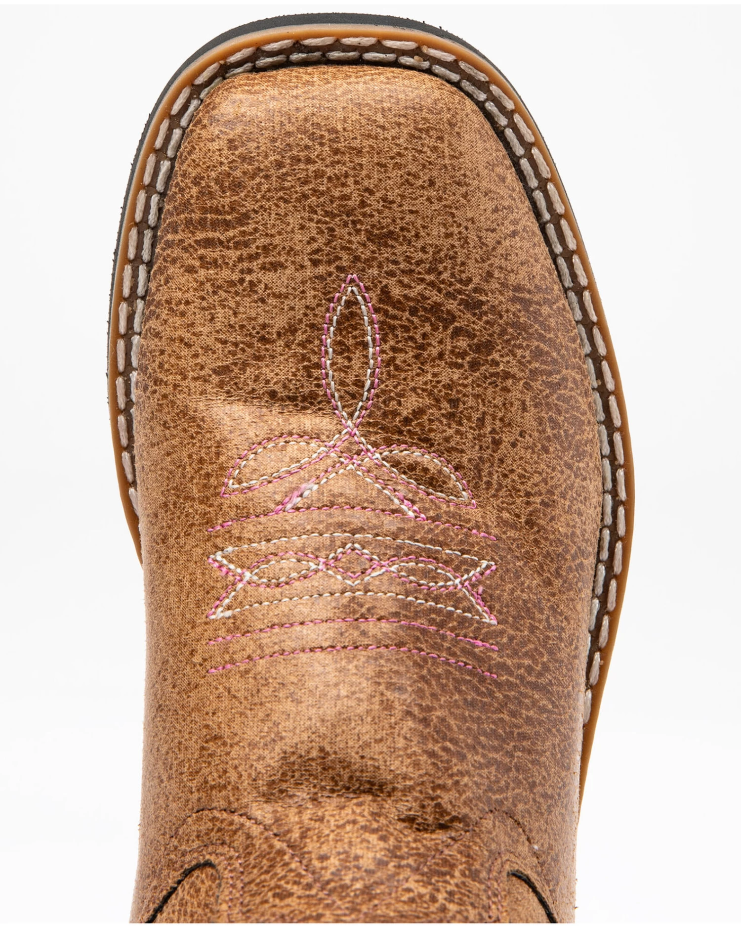 Shyanne Girls' Madison Faux Leather Western Boots - Square Toe 8 Shyanne Girls' Madison Faux Leather Western Boots - Square Toe - Image 6