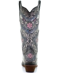 Corral Women's Floral Embroidery & Rhinestones Western Boots - Snip Toe 10 Corral Women's Floral Embroidery & Rhinestones Western Boots - Snip Toe -Best Cowboy Boot Store 2000288724 001 P4