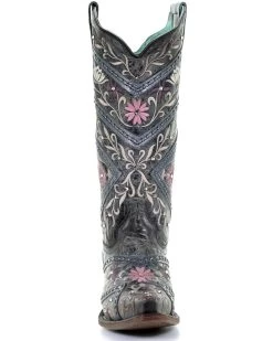 Corral Women's Floral Embroidery & Rhinestones Western Boots - Snip Toe 11 Corral Women's Floral Embroidery & Rhinestones Western Boots - Snip Toe -Best Cowboy Boot Store 2000288724 001 P5