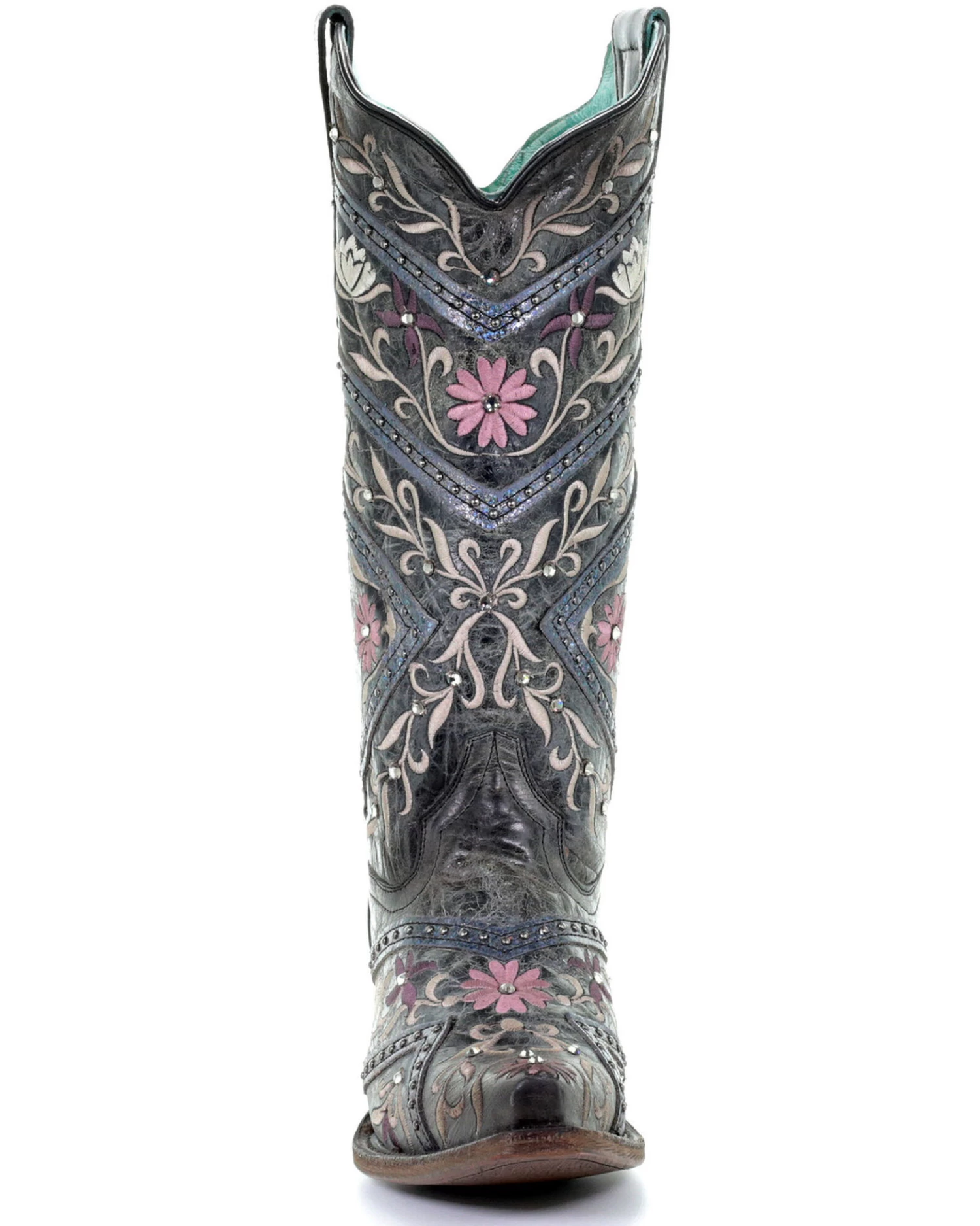 Corral Women's Floral Embroidery & Rhinestones Western Boots - Snip Toe 7 Corral Women's Floral Embroidery & Rhinestones Western Boots - Snip Toe - Image 5