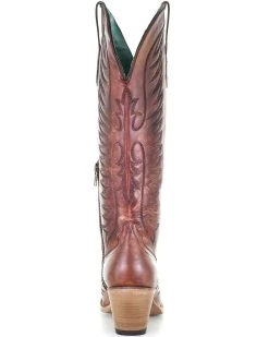 Corral Women's Cognac Embroidery Western Boots - Medium Toe -Best Cowboy Boot Store 2000293441 200 P4