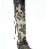 Corral Women's Rose Embroidery Western Boots - Snip Toe