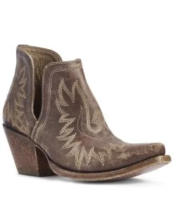 Ariat Women's Dixon Distressed Fashion Booties - Snip Toe