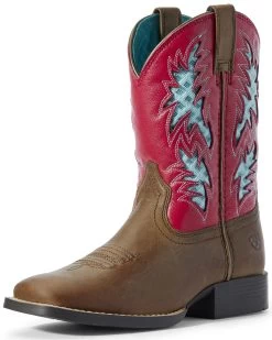 Ariat Little Girls' Homestead VentTEK Western Boots - Broad Square Toe