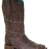 Corral Women's Barbed Wire Woven Western Boots - Square Toe -Best Cowboy Boot Store 2000295571 200 P1
