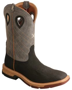 Twisted X Men's Brown CellStretch Western Boots - Broad Square Toe