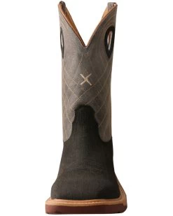 Twisted X Men's Brown CellStretch Western Boots - Broad Square Toe -Best Cowboy Boot Store 2000307467 200 P5