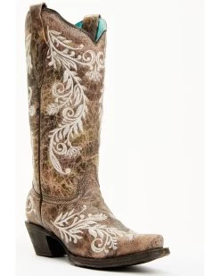 Corral Women's Glow Embroidered Western Boots - Snip Toe