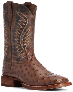 Ariat Men's Gallup Mocha Western Boots - Broad Square Toe