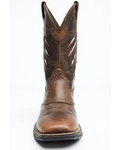 Brothers & Sons Men's Scratch Mexico Flag Lite Performance Western Boots - Broad Square Toe -Best Cowboy Boot Store 2000330394 200 P5