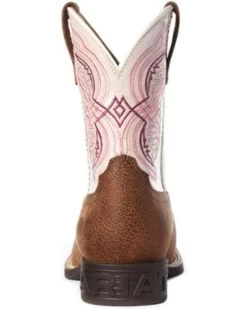 Ariat Girls' Double Kicker Western Boots - Broad Square Toe -Best Cowboy Boot Store 2000331670 280 P3