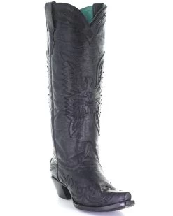 Corral Women's Vintage Eagle Overlay Western Boots - Snip Toe