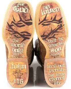 Tin Haul Men's John 3:16 Western Boots - Square Toe 5 Tin Haul Men's John 3:16 Western Boots - Square Toe -Best Cowboy Boot Store 2000334119 280 P2