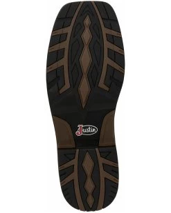 Justin Men's Fireman Black Western Boots - Square Toe -Best Cowboy Boot Store 2000334478 280 P7