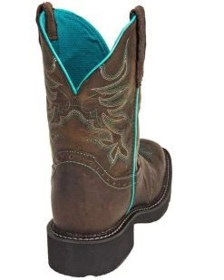 Justin Women's Mandra Chocolate Western Boots - Broad Square Toe 13 Justin Women's Mandra Chocolate Western Boots - Broad Square Toe -Best Cowboy Boot Store 2000335061 240 P5