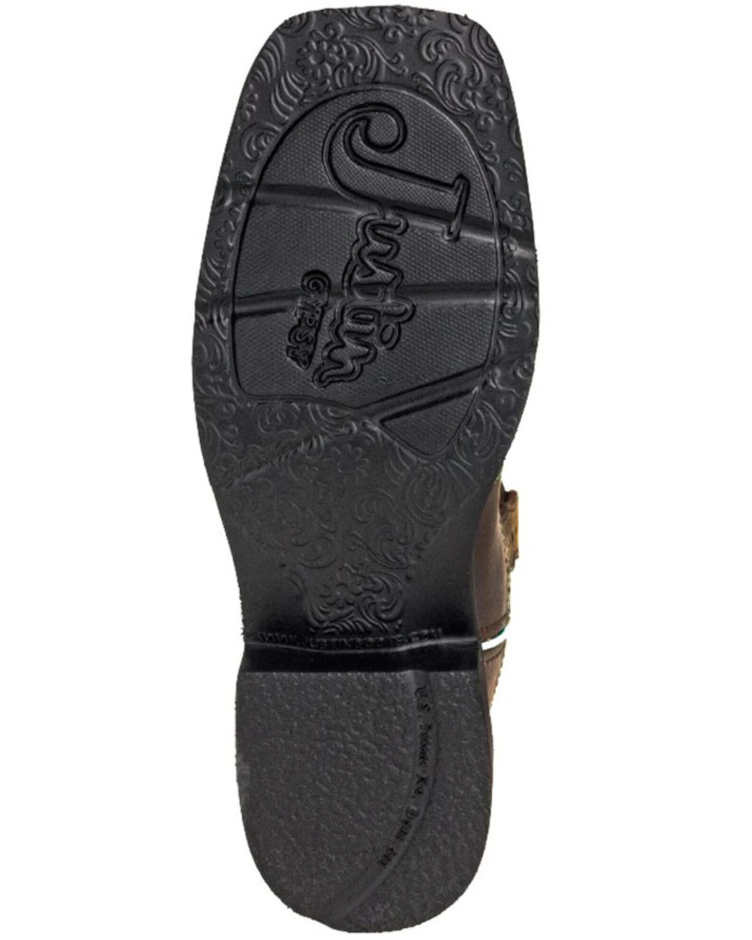 Justin Women's Mandra Chocolate Western Boots - Broad Square Toe 9 Justin Women's Mandra Chocolate Western Boots - Broad Square Toe - Image 7