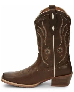 Justin Women's Jesse Brown Western Boots - Square Toe -Best Cowboy Boot Store 2000335066 200 P3