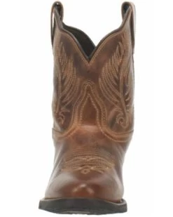 Laredo Women's Brown Shortie Western Booties - Round Toe 12 Laredo Women's Brown Shortie Western Booties - Round Toe -Best Cowboy Boot Store 2000337536 200 P4