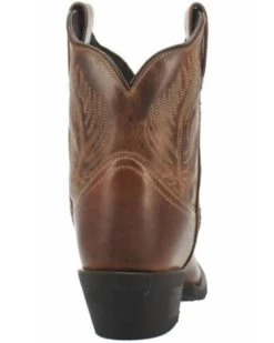 Laredo Women's Brown Shortie Western Booties - Round Toe 13 Laredo Women's Brown Shortie Western Booties - Round Toe -Best Cowboy Boot Store 2000337536 200 P5