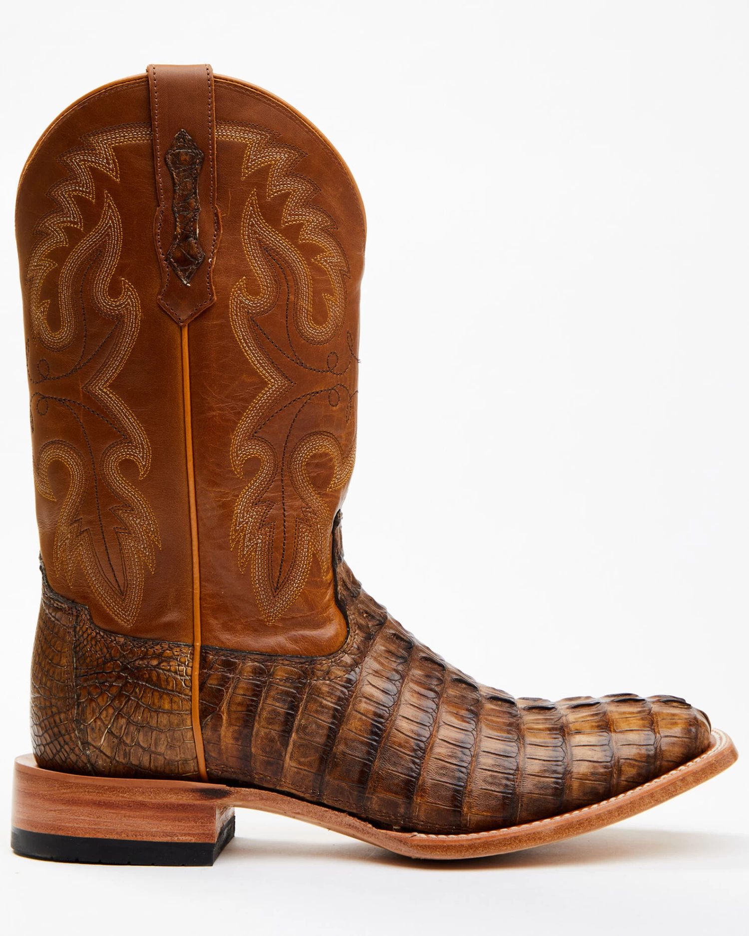 Cody James Men's Exotic Caiman Tail Skin Western Boots - Broad Square Toe 4 Cody James Men's Exotic Caiman Tail Skin Western Boots - Broad Square Toe - Image 2