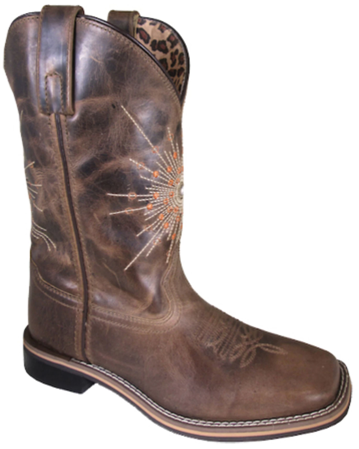 Smoky Mountain Women's Sunburst Western Boots - Broad Square Toe 3 Smoky Mountain Women's Sunburst Western Boots - Broad Square Toe