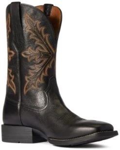 Ariat Men's Qualifier Night Sky Western Performance Boots - Broad Square Toe