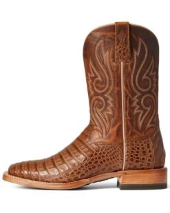 Ariat Men's Denton Exotic Caiman Belly Skin Western Boots - Broad Square Toe -Best Cowboy Boot Store 2000340993 200 P2