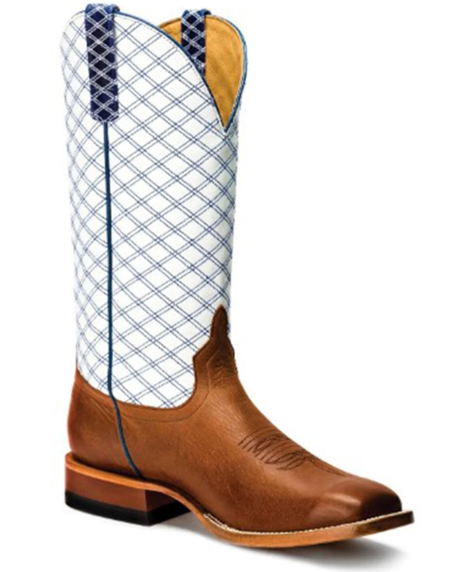 Horse Power Men's Sugared Brass Western Boots - Broad Square Toe 3 Horse Power Men's Sugared Brass Western Boots - Broad Square Toe