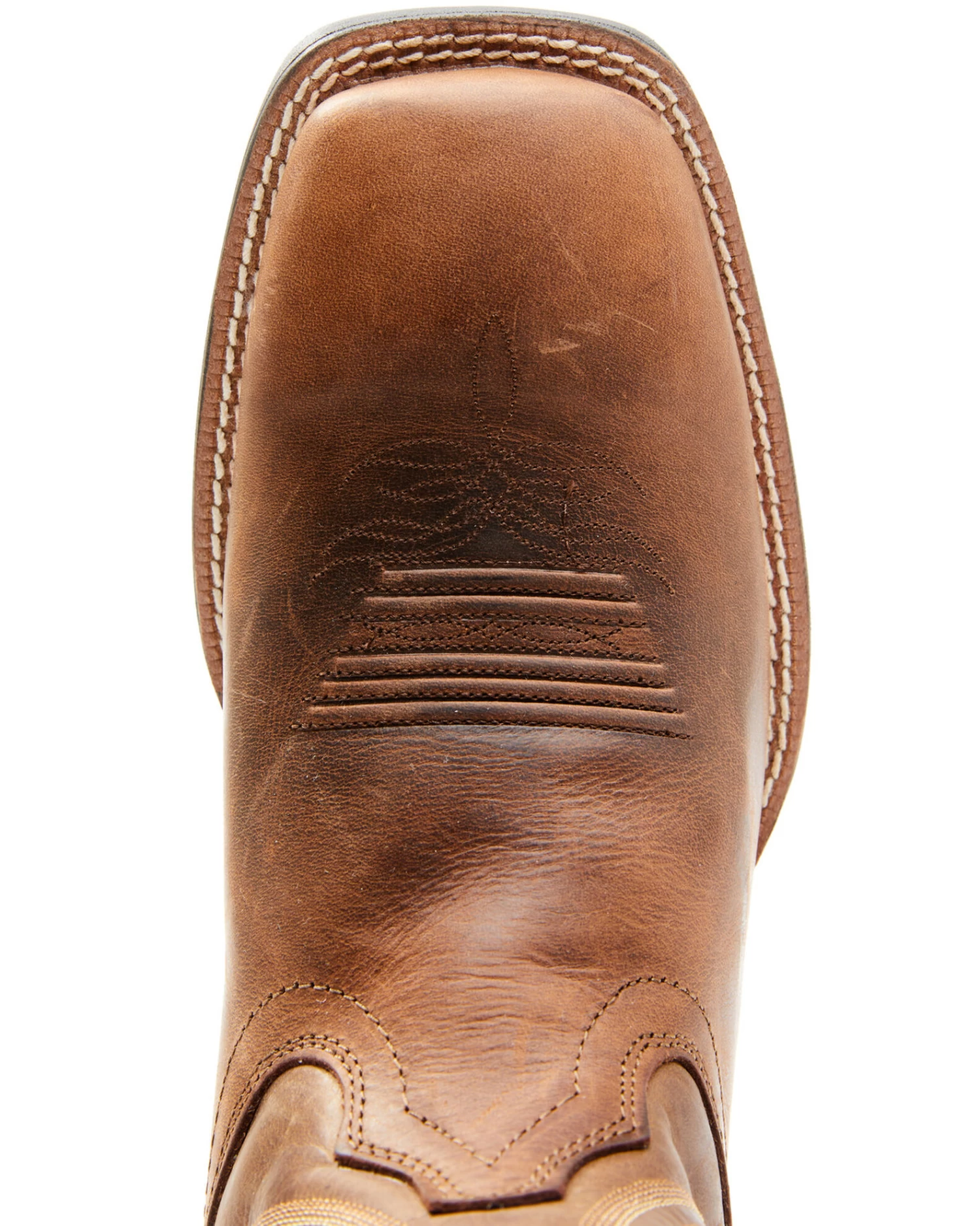 Justin Men's Dusky Brown Canter Cowhide Leather Western Boots - Broad Square Toe 8 Justin Men's Dusky Brown Canter Cowhide Leather Western Boots - Broad Square Toe - Image 6