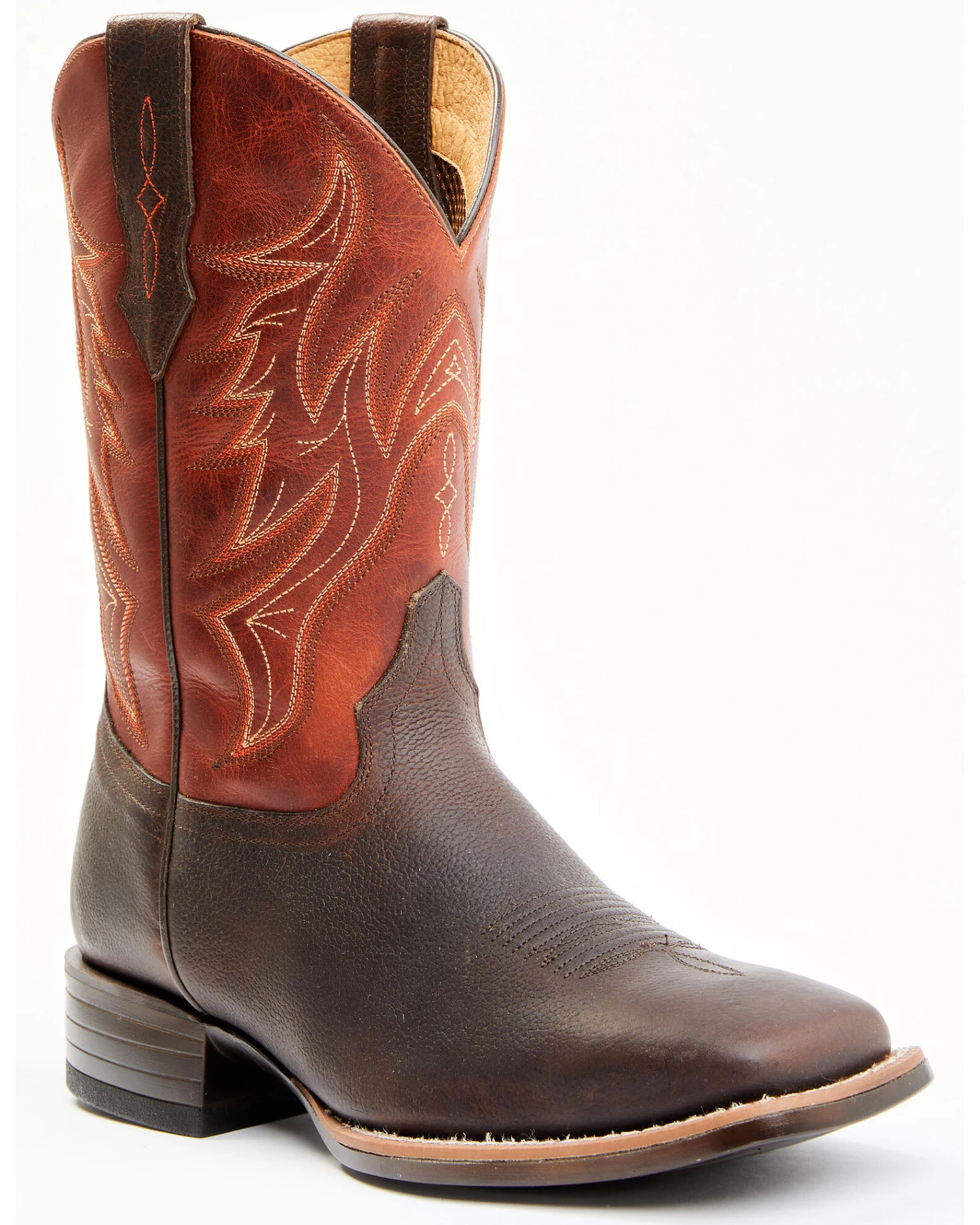 Cody James Men's Orange Hoverfly Performance Western Boots - Broad Square Toe 3 Cody James Men's Orange Hoverfly Performance Western Boots - Broad Square Toe