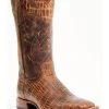 Moonshine Spirit Men's Tully Croc Print Western Boots - Broad Square Toe