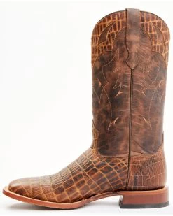 Moonshine Spirit Men's Tully Croc Print Western Boots - Broad Square Toe -Best Cowboy Boot Store 2000343042 235 P3
